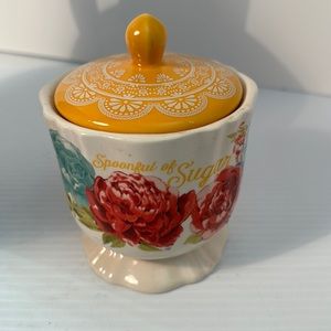 The Pioneer Woman Blossom Jubilee Spoonful of Sugar Bowl Pot with Lid